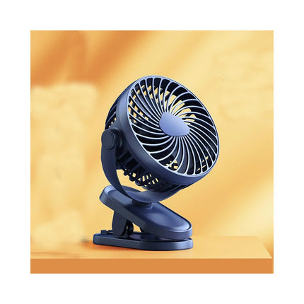 Portable Clip on Fan, USB Rechargeable 360 degrees Rotate Battery Operated Stroller Fan, 3 Speed Quiet Mini Personal Desk Fan