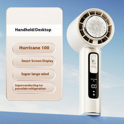 Portable Bladeless Mini Fan, 4000mAh Personal Small Hand Fan with USB Rechargeable Turbine Fan