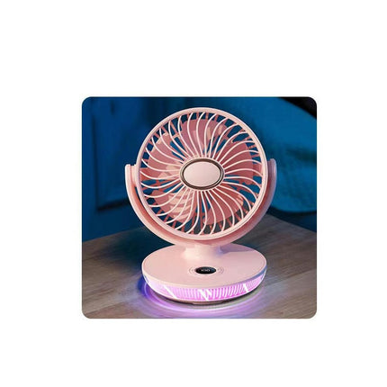 Desktop Small Fan USB Charging 5 Wind Speeds Outdoor Camping Student Office Fan