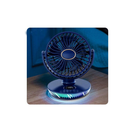 Desktop Small Fan USB Charging 5 Wind Speeds Outdoor Camping Student Office Fan