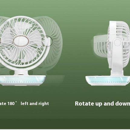 Desktop Small Fan USB Charging 5 Wind Speeds Outdoor Camping Student Office Fan