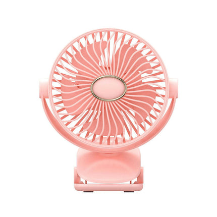 Portable Clip On Fan, Small USB Fan Battery Operated, 5 Speed Rechargeable 360 degrees Rotate Personal Cooling Desk Fan