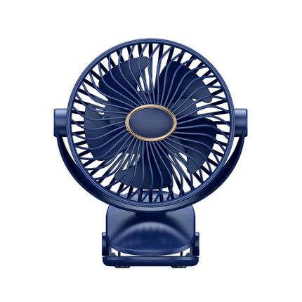 Portable Clip On Fan, Small USB Fan Battery Operated, 5 Speed Rechargeable 360 degrees Rotate Personal Cooling Desk Fan