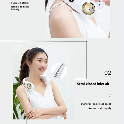 Portable Neck Fan, USB Charging Bladeless Fan, 3 Speeds Adjustment Hands Free Personal Fans