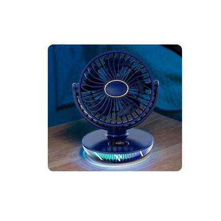 USB Desk Fan, 5 Speeds Powerful Portable Fan, Quiet Cooling Mini Fan, 90 degrees Rotate Small Table Fan