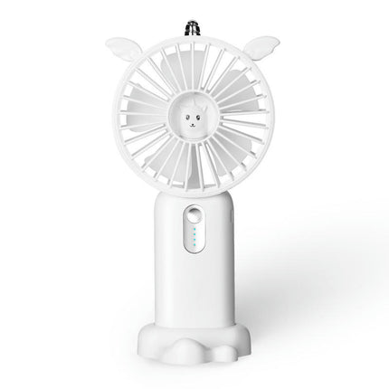 Portable Handheld Fan, Battery Operated Fan with Base,Digital Display 90 degrees Ajustable Mini Fan for Outdoor Indoor