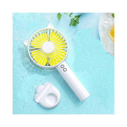 Portable Handheld Fan, Mini Fan with 5 Speed,Rechargeable Hand Small Fan for Travel Office Women Girls