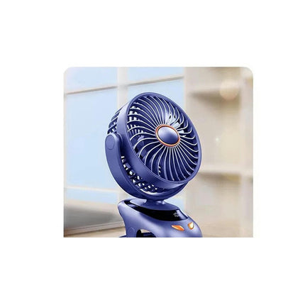 Portable Clip on Fan, 5 Speed Quiet Mini Personal Desk Fan, USB Rechargeable Fan for Cart Stroller Home Office