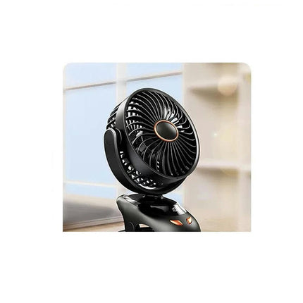 USB Clip on Fan, Strong Wind Ultra Quiet Small Desk Fan 5 Speeds Mini Personal Fan for Home Office Desktop