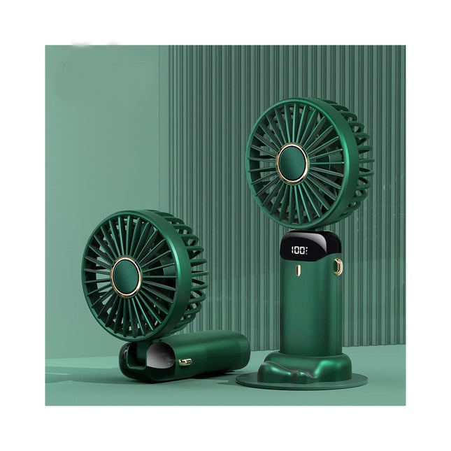 Portable Handheld Fan,4000mAh Personal Fan with LED Display 5 Speed Desk Fan Rechargeable Hand Held Fan