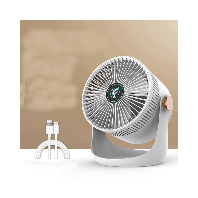 3 Speeds Powerful Portable Fan, Quiet Cooling Mini Fan, USB Rechargeable Small Table Fan