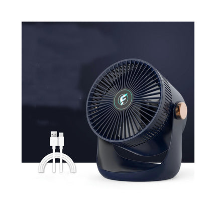 3 Speeds Powerful Portable Fan, Quiet Cooling Mini Fan, USB Rechargeable Small Table Fan