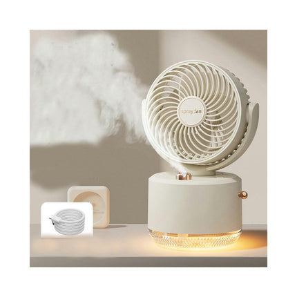 3 Speeds Powerful Portable Fan, Quiet Cooling Mini Fan, USB Rechargeable Small Table Fan