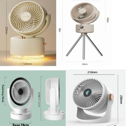 3 Speeds Powerful Portable Fan, Quiet Cooling Mini Fan, USB Rechargeable Small Table Fan