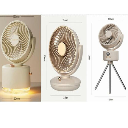 USB Desk Fan, 3 Speeds Powerful Portable Fan, 5.5 Inch Quiet Cooling Mini Fan, 90 degrees Rotate Small Table Fan