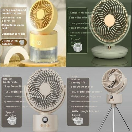 USB Desk Fan, 3 Speeds Powerful Portable Fan, 5.5 Inch Quiet Cooling Mini Fan, 90 degrees Rotate Small Table Fan