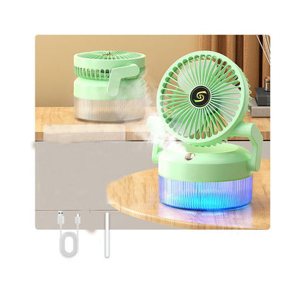 USB Portable Table Fans 180 degrees  Rotation Small  Desktop Fan for Home Office, 3 Speeds