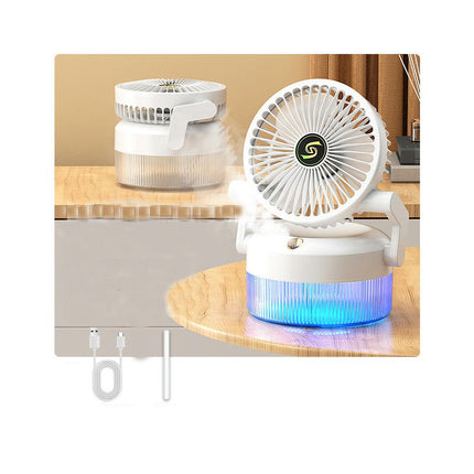 USB Portable Table Fans 180 degrees  Rotation Small  Desktop Fan for Home Office, 3 Speeds