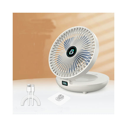 USB Desk Fan, 3 Speeds Powerful Portable Fan, Quiet Cooling Mini Fan, 90 degrees Rotate Small Table Fan