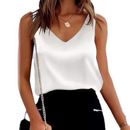 Summer Tank Tops for Women Sleeveless V Neck Casual Tunic Tops