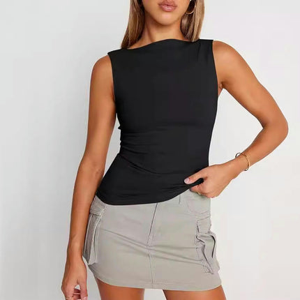 Womens Tank Tops Basic Square Neck Sleeveless Going Out Top