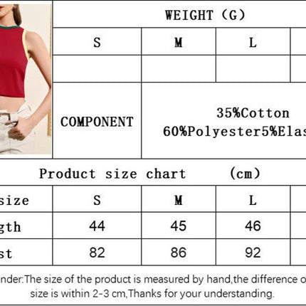 Women Casual Cami Tank Top Crop Tops Sleeveless Slim Fit Camisole