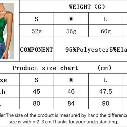 Womens Summer V Neck Satin Tank Tops Casual Spaghetti Strap Sleeveless Tops