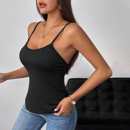 Women's Sexy Sleeveless Spaghetti Strap Backless Camisole Tank Tops