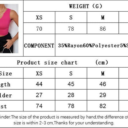 Women's Basic Sleeveless Crop Top Ribbed U Neck Casual Summer Tops