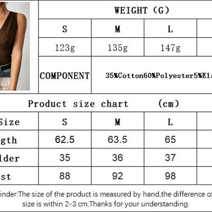 Women's Casual Deep V Neck Sleeveless Slim Fit Ruched Summer Tank Tops