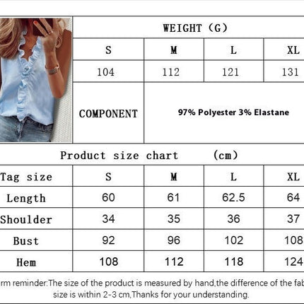 Womens Sleeveless Ruffle Front Tank Tops Casual Summer V Neck Shirts