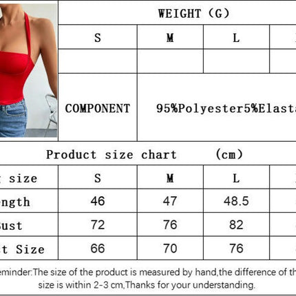 Women Sexy Strapless Halter Tank Top Slim Sleeveless Backless Crop Tops