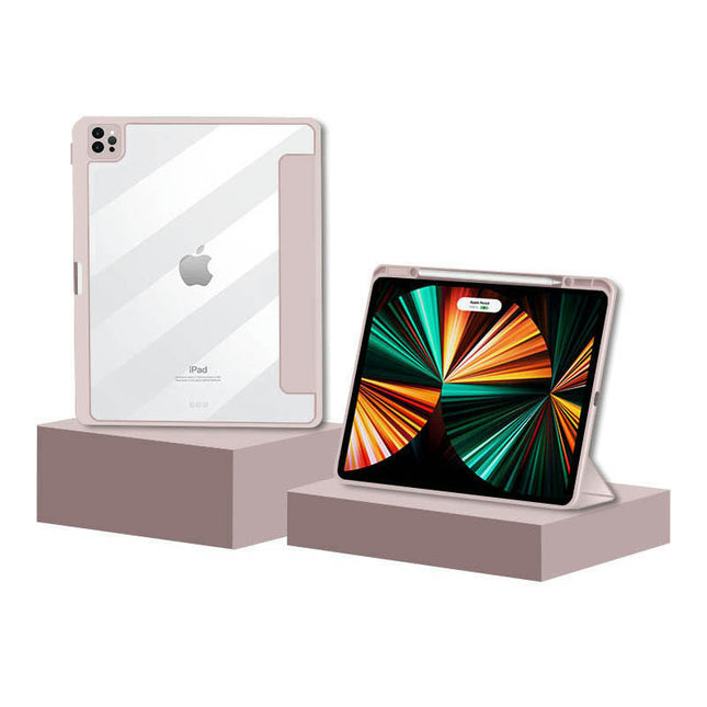 Magnetic iPad Case Cover with Pencil Holder and Stand