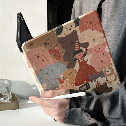 Cute Shockproof iPad Case Cover with Auto Wake/Sleep