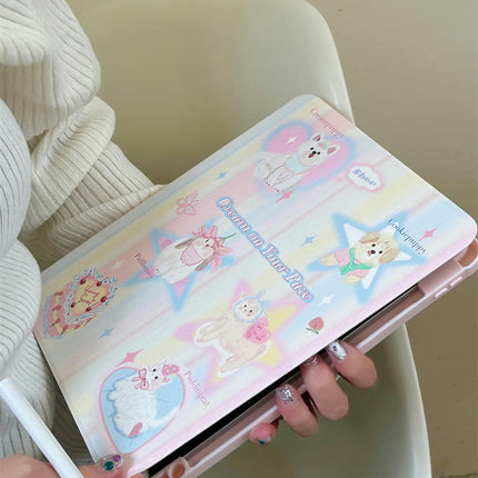 Cute Shockproof iPad Case Cover with Auto Wake/Sleep-A2