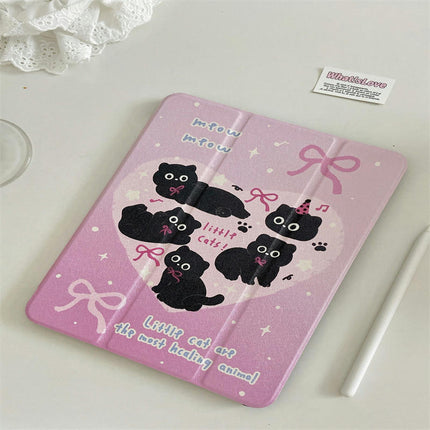 Cute iPad Case Cover with Magnetic Stand & Auto Sleep/Wake-A