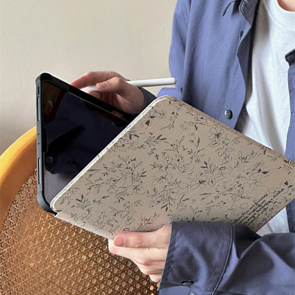 Flower Lightweight iPad Case Cover with Auto Wake/Sleep