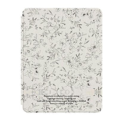 Flower Lightweight iPad Case Cover with Auto Wake/Sleep