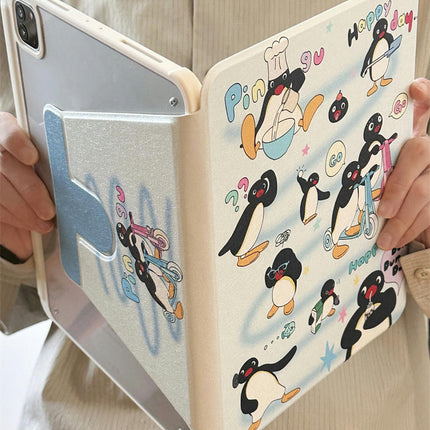 Cute iPad Case Cover with Magnetic Stand & Auto Sleep/Wake-B