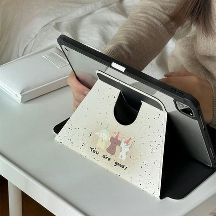 Cute iPad Case Cover with Magnetic Stand & Auto Sleep/Wake-C