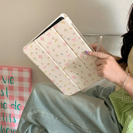 Flower Lightweight iPad Case Cover with Auto Wake/Sleep-A1