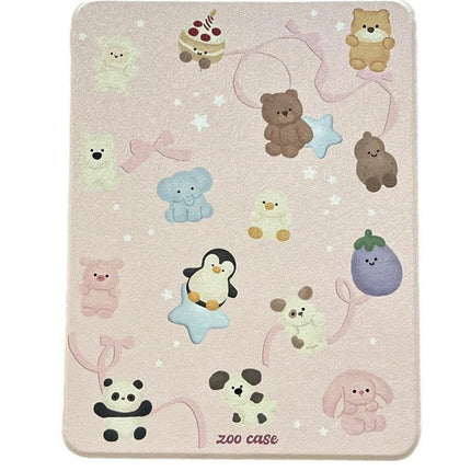 Cute iPad Case Cover with Stand & Auto Sleep/Wake Pencil Holder-A