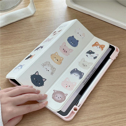 iPad Case Cover with Magnetic Stand & Auto Sleep/Wake Pencil Holder