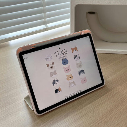 iPad Case Cover with Magnetic Stand & Auto Sleep/Wake Pencil Holder