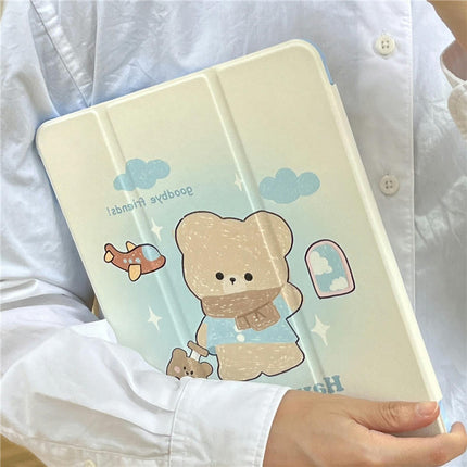 Cute Tablet Case Auto Wake Sleep iPad Case Cover with Stand