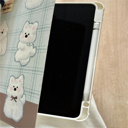 Cute Tablet Case with Stand iPad Case Cover with Pencil Holder-A1