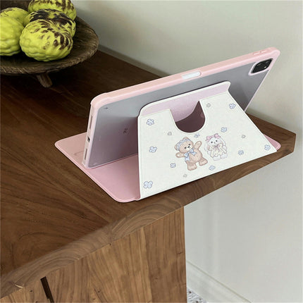 Cute Tablet Case with Stand iPad Case Cover with Pencil Holder-A2