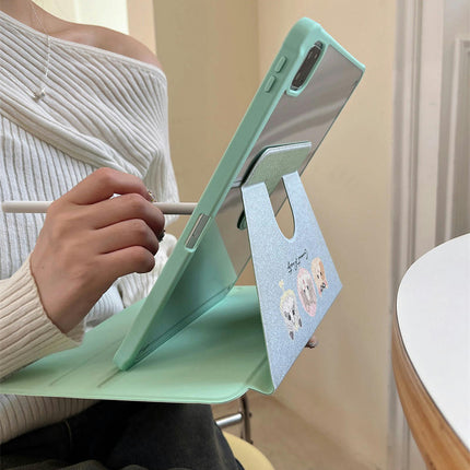 iPad Case Cover with Pencil Holder Cartoon Tablet Protective Cover