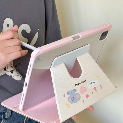 Cute iPad Case Cover with Pencil Holder