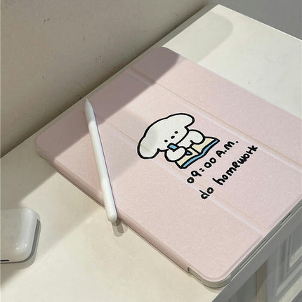 Case for iPad with Pencil Holder Cute Protective Tablet Cover